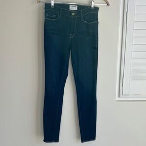 FRAMA Le Skinny de Jeanne Mid Rise Queens Way Dark Wash Denim Jeans Size 27